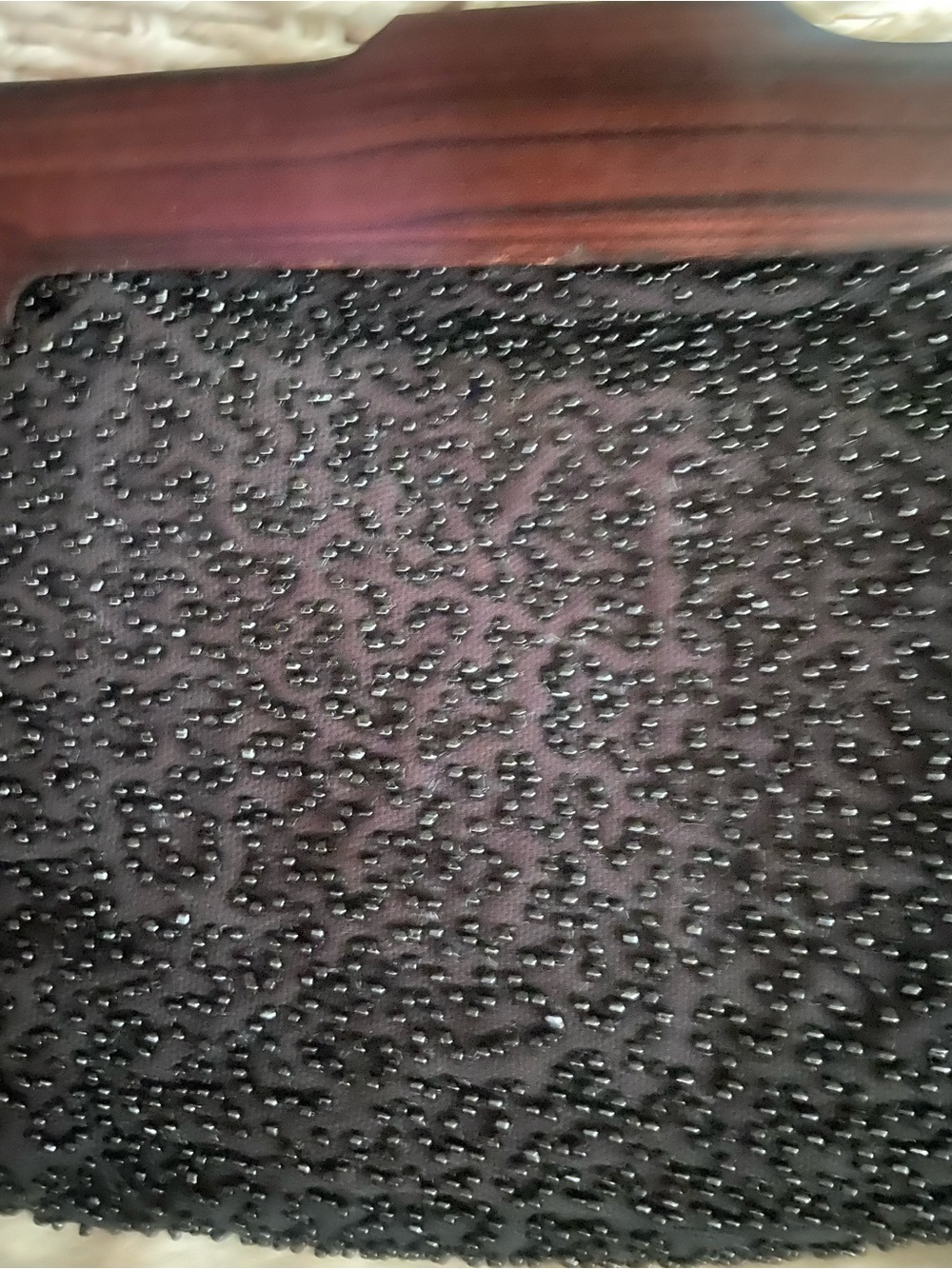 Never Fully Dressed  Beaded Mirror Mosaic Evening Clutch - Picture 3 of 9